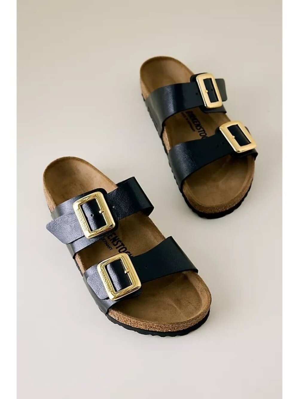 Birkenstock Anthropologie Womens 38 Sydney Big Buckle Sandals NEW